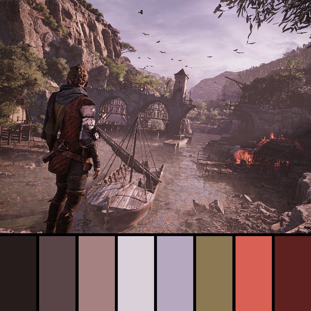 GameColors2's tweet photo. A Plague Tale: Requiem (2022) by Asobo Studio.

#aplaguetalerequiem #asobostudio #focusentertainment #steam #xbox #playstation #colors #colorpalette #gaming #videogames #aplaguetale #aplaguetaleinnocence #plague #tale #requiem #rat #rats #france #vivelafrance #brotherandsister https://t.co/dTNaRhfFwb