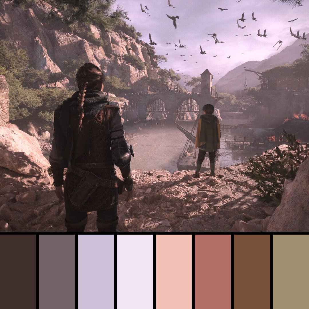 GameColors2's tweet photo. A Plague Tale: Requiem (2022) by Asobo Studio.

#aplaguetalerequiem #asobostudio #focusentertainment #steam #xbox #playstation #colors #colorpalette #gaming #videogames #aplaguetale #aplaguetaleinnocence #plague #tale #requiem #rat #rats #france #vivelafrance #brotherandsister https://t.co/dTNaRhfFwb