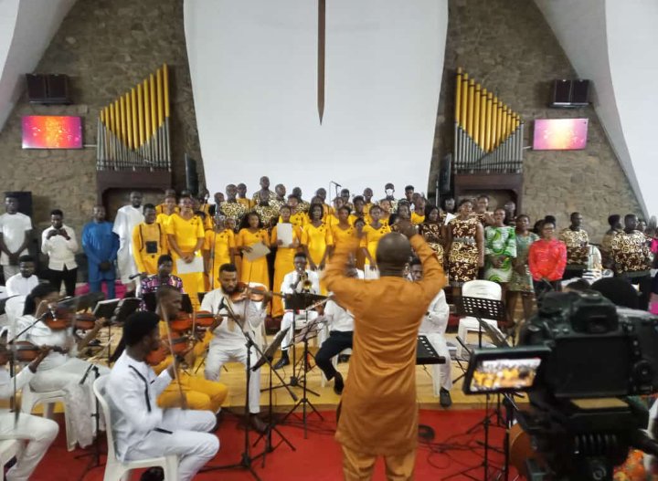CityMarval's tweet photo. Concerto di Amicizia Season 2.0 was a huge success. Glory be to God in the highest. Hallelujah 💖🙏
On the stage was Marval City-Choir and Orchestra,  Nigeria, Blessed Family Choral, Ghana, BACMAC Choir, Lagos &amp; PSO. https://t.co/cAAnCmXQ1E