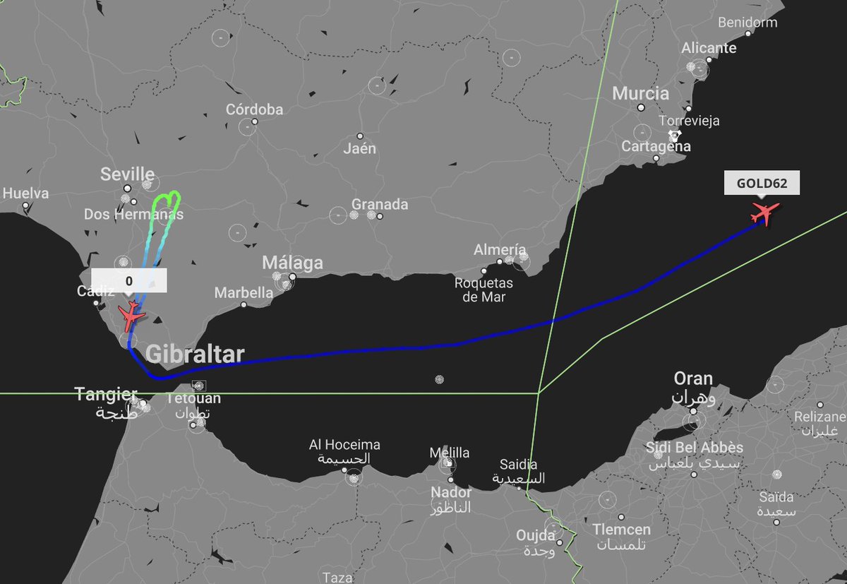 TheSnoopySnoop's tweet photo. Pair of KC-10A Extenders airborne from Moron this morning and heading east along the Mediterranean heading for Al Udeid, Qatar

#GOLD62 84-0188 #AE021B
#GOLD72 85-0031 #AE0233 (c/s shows as '0')

#haveglass #avgeek #milair #Planespotting https://t.co/Sg1ZWA1w43