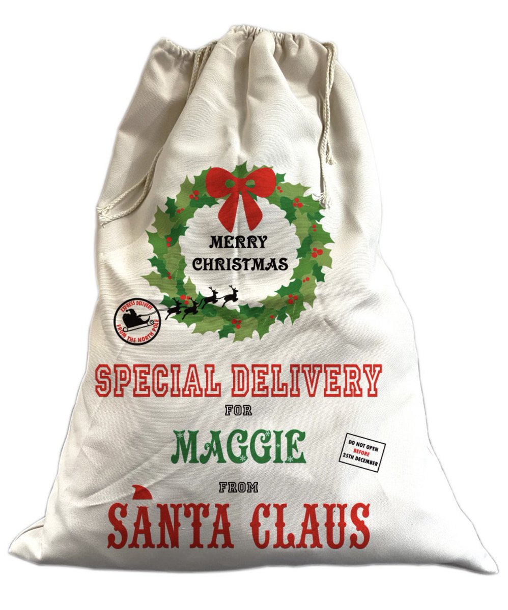 WinstonSales's tweet photo. Are you traveling to the family this year with the kids, or does your team do secret Santa? These sacks are brilliant for keeping presents safe and unwrapped from little ones or fluffy ones 🐾 and they can be personalised to any club or name.  Large, good quality, and personal. https://t.co/op7hutP65v