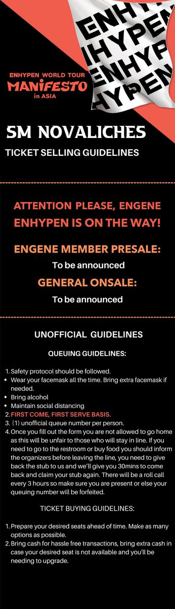 kwonshi_cart's tweet photo. #MANIFESTO_IN_MANILA 

TO ALL ENGENES THAT WILL BE PURCHASING TICKETS @ SM NOVALICHES HERE'S THE GUIDELINES: https://t.co/kfSTERIjeP