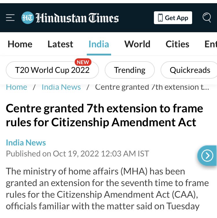 Sri <a href="/AmitShah/">Amit Shah</a> Ji

It’s almost 3 years since you got #CAA enacted. But its benefits to religiously persecuted refugees are denied for non-framing of Rules.
As MHA seems hard pressed for time/manpower, I offer my services for FREE to draft Rules within a WEEK. Pl accept my offer.🙏