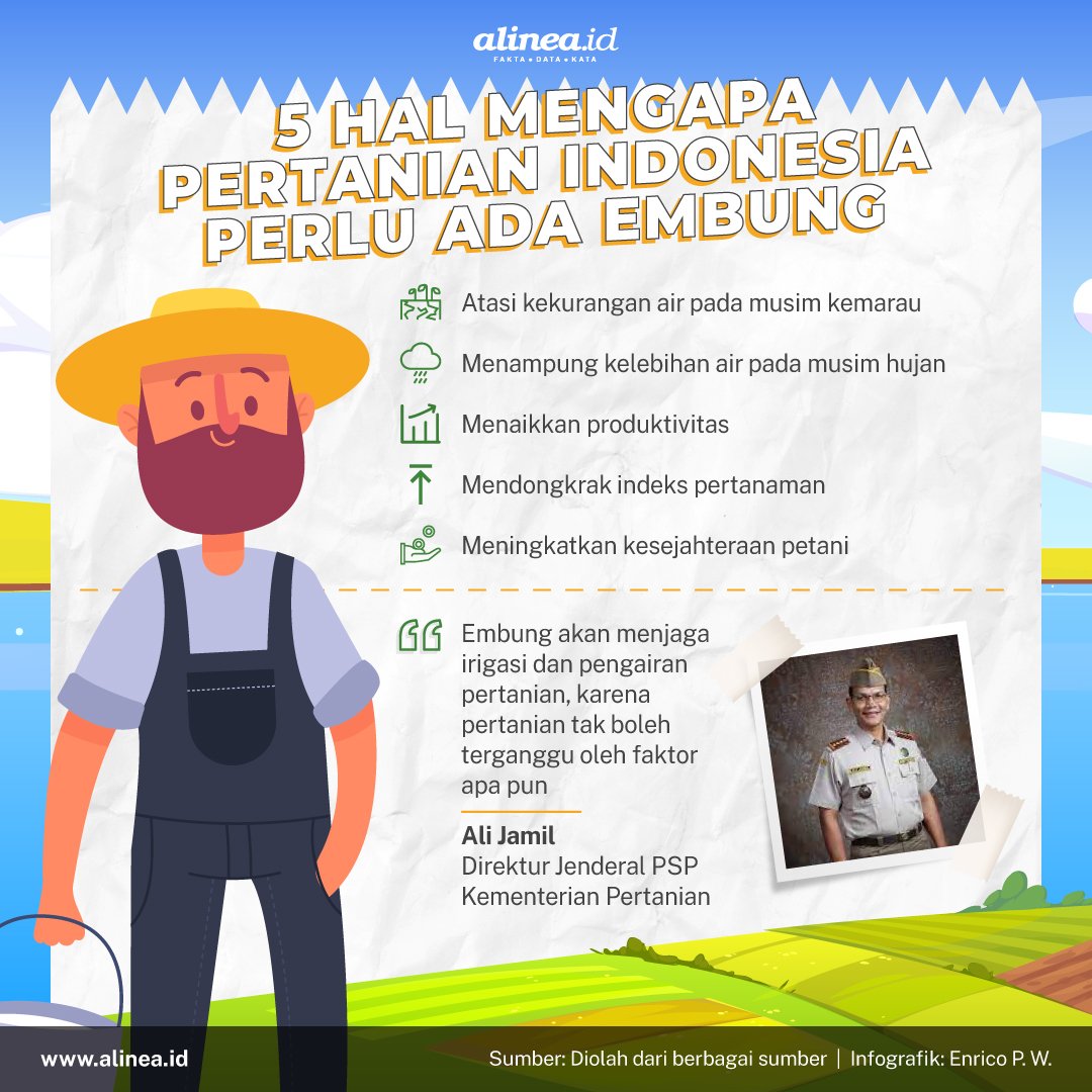 alineadotid's tweet photo. Pembangunan #embung yang digencarkan pemerintah dinilai cukup membantu menaikkan produksi beras. Salah satunya diakui oleh #petani di Banten setelah embung dibangun di wilayah mereka. Cerita selengkapnya simak, thread berikut ini!
#PSPKementan https://t.co/m6kKMvtFeC