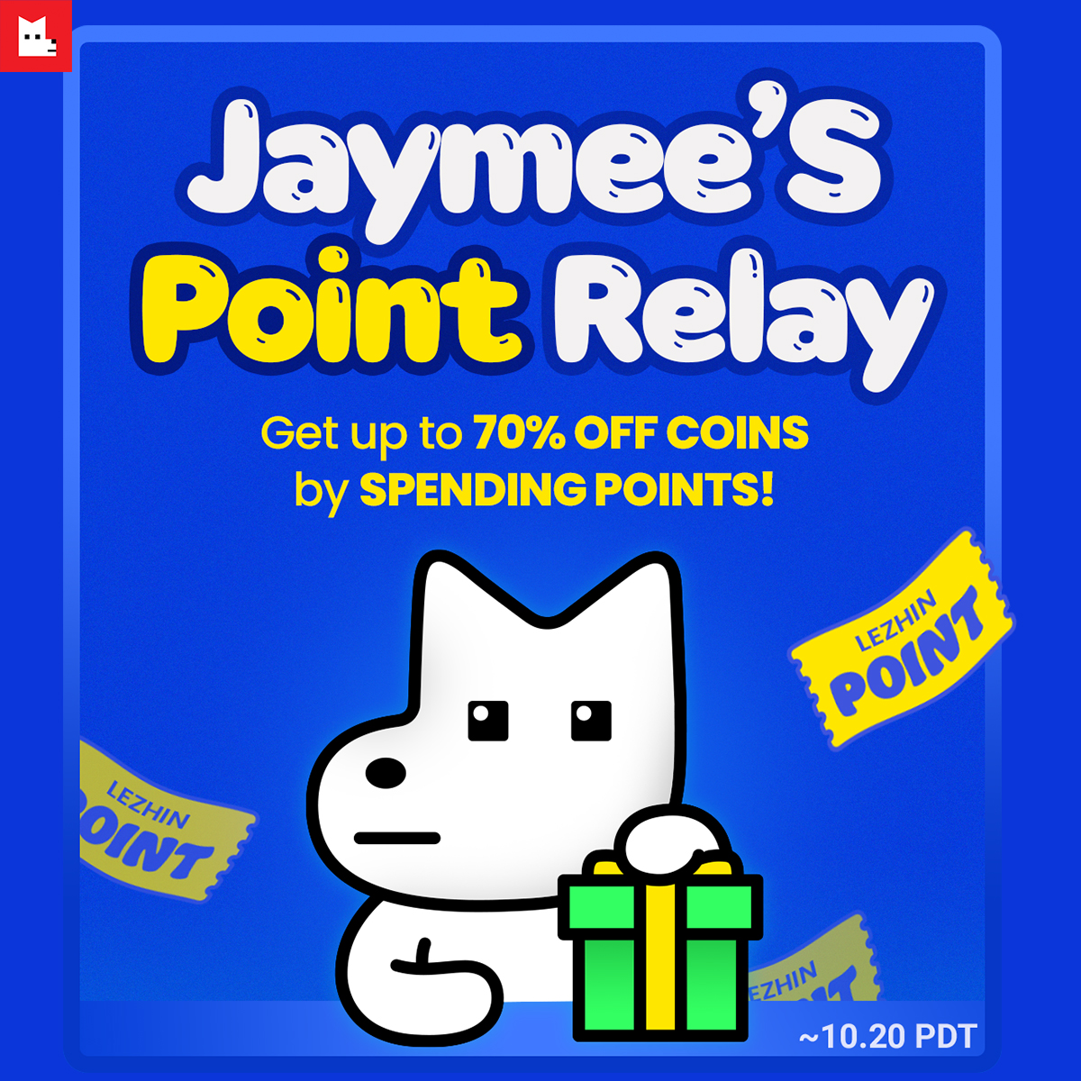 Guess what?🤭 JAYMEE’S 🏷️Coin Event🏷️ is back for a limited time!⏰ Get 𝟳𝟬% 𝗼𝗳𝗳 Coins by using your points! ➡️ bit.ly/tw_coinevent Enjoy this chance while it lasts! 10/19~10/20 (PDT) #coinevent #lezhincomics #coinsale #only2days #pointrelay
