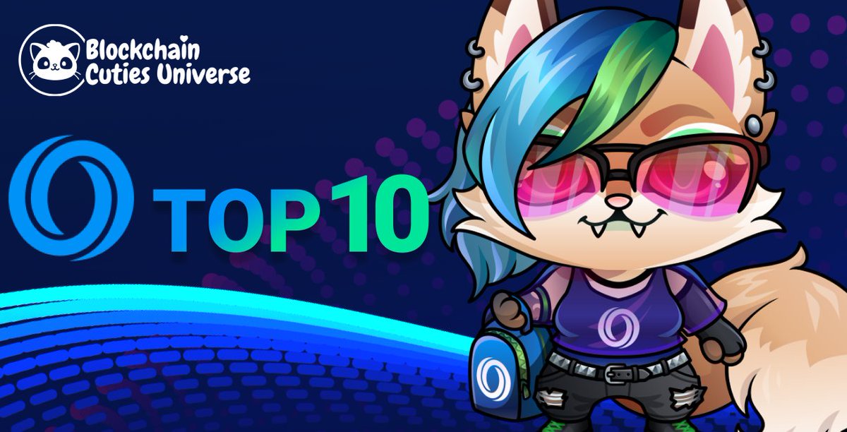 BlockchainCutie's tweet photo. 🏝️#BlockchainCuties keep at the Top of the Top 10 #OasisNetwork projects. 🏆😎 https://t.co/TJciSx6pxm
