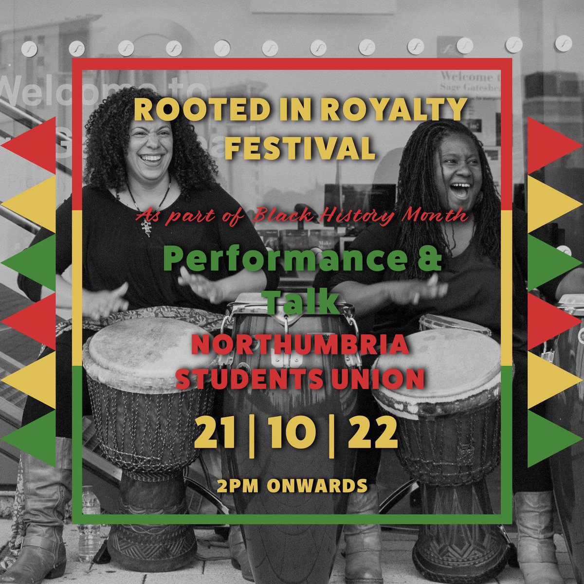Rooted in Royalty Festival <a href="/AcsNorthumbria/">Northumbria ACS</a> <a href="/NorthumbriaSU/">Northumbria Students’ Union</a> @yilisdelcarmensuriel @hannabiell