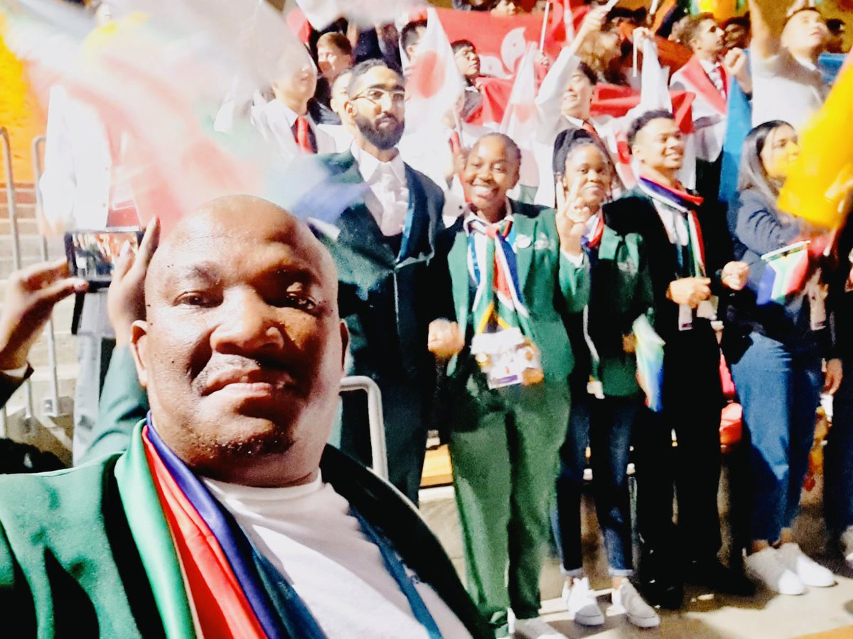 WorldSkillsZA's tweet image. #Day16

TeamSA will participate in the following skills from this morning: Mechanical Engineering CAD (Rebecca Tshuma from Taletso TVET College), Health and Social Care (Tshiamo Mokgoetsi from North West University) and Mobile Robotics (Mikhail Solomons from CPUT)
#WorldSkillsZA