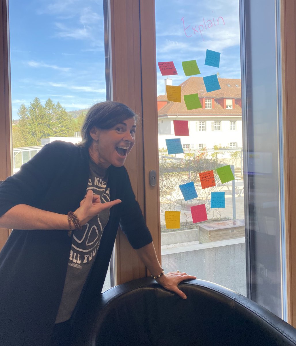 SchippersMr's tweet photo. A refreshing start at #ISZL with exploring well-being in the design process of learning, ‘going beyond’ with outdoor learning and… cool poses with @ColleenBroderic. https://t.co/KpCZr6RYuC