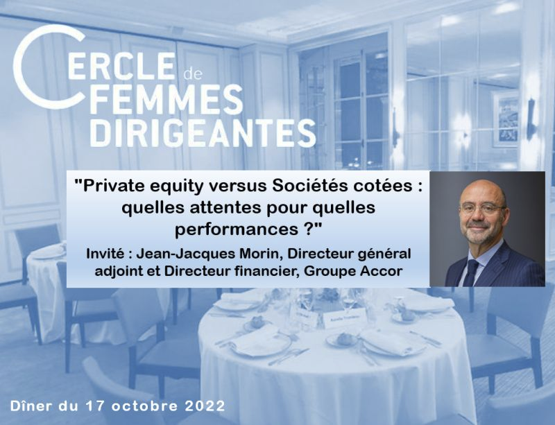 #WomenLeadership Circle dinner: animated discussion on "#PrivateEquity vs. public companies". 
For me, private equity allows companies to act &amp; decide quickly, with professional management teams focused on transformation and lighter scrutiny from markets 
#CercleFemmesDirigeantes