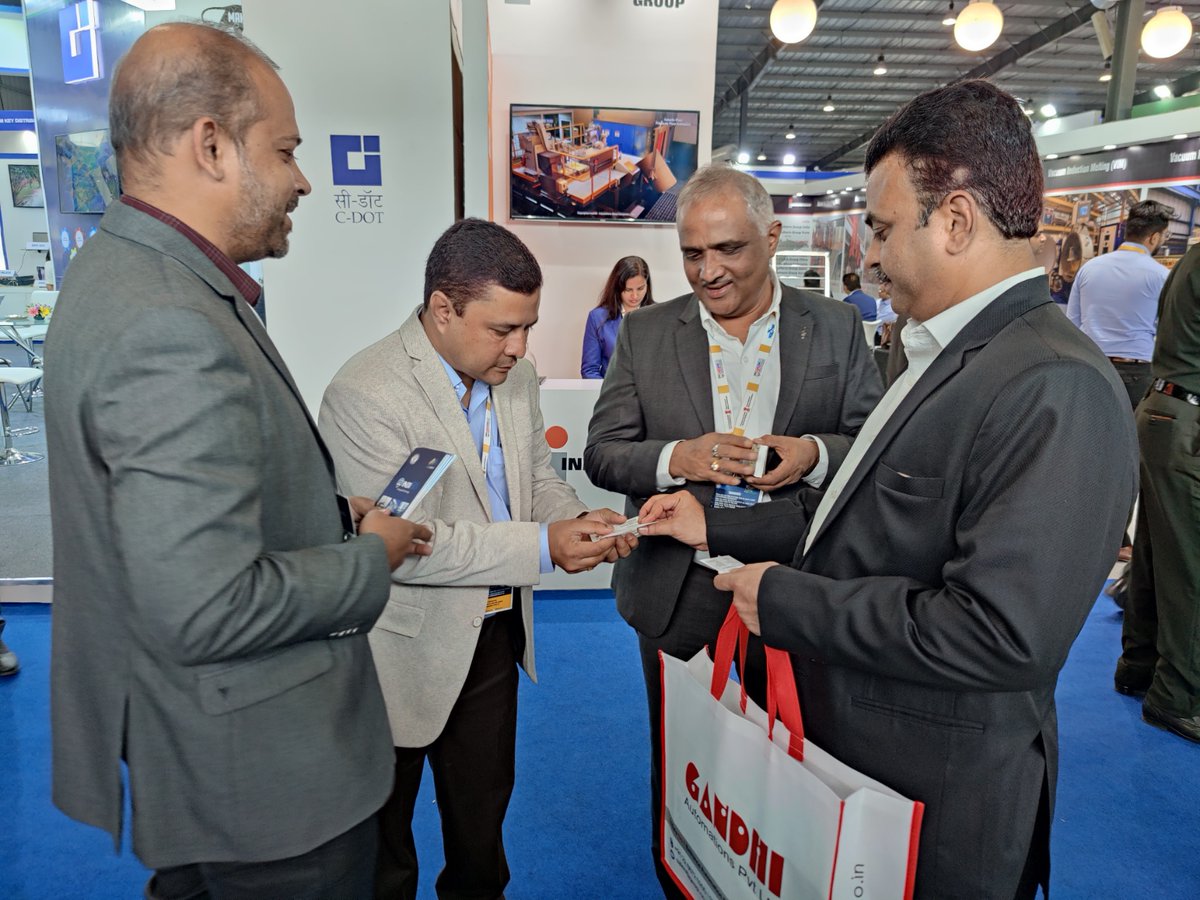 Mgtechsoft's tweet photo. Mr. Nagarjuna Gowra, Director of Gowra Aerospace Technologies Pvt. Ltd. met our #MicroGenesis team at #DefExpo202

#DefenceExpo #PathToPride #IndiGIS #MGenatDefExpo2022 #MakeInIndia #IndiGISTechnology https://t.co/gC1XsIgQ4G