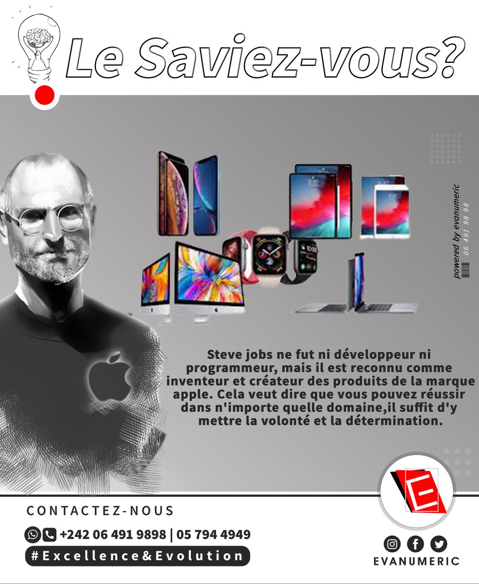 Evanumeric1's tweet image. #evanumeric
#excellence 
#evolution 
#LeSaviezVous