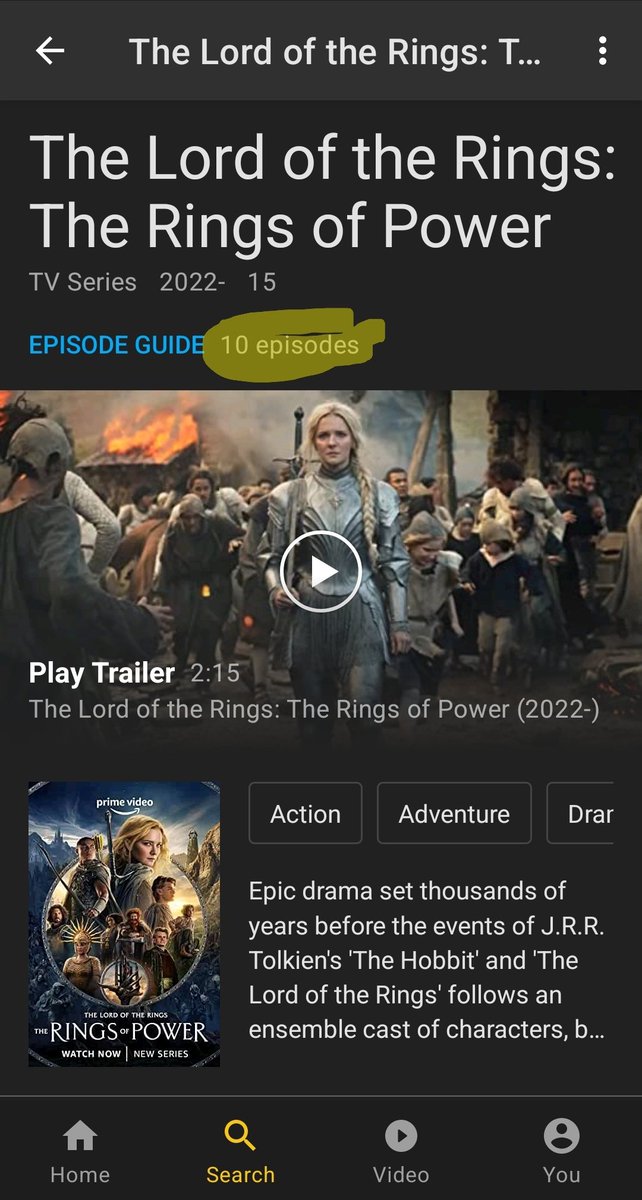 ElAnilloUnico's tweet photo. En IMDb indican que la primera temporada de #LosAnillosDePoder tiene... 10 EPISODIOS. 
¿Tendremos episodio esta semana?

EAU se ha puesto en contacto con @AmazonStudios para confirmar la información. Os mantendremos informados.

#TheRingsOfPower https://t.co/mcZEXpZp9e