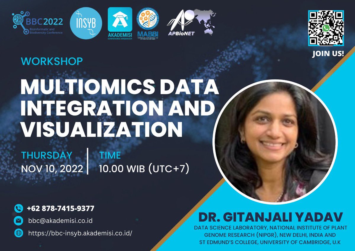 Gitanjali Yadav (@gilienv) on Twitter photo Next up for #ECRs:
A short interactive hands-on Multi-Omics #Data integration and visualisation workshop in early Nov.
Details in flyer :)
With <a href="/APBioNetorg/">APBioNet.org</a> #MABBI <a href="/bezmialem/">Bezmiâlem Vakıf Üniversitesi</a> for #InSyB2022 over <a href="/cytoscape/">Cytoscape</a>
<a href="/NIPGRsocial/">BRIC-NIPGR</a> <a href="/SciComm_India/">SciCommIndia 🇮🇳</a> <a href="/PhDsofIndia/">PhDs of India</a> <a href="/unwomenasia/">UN Women AsiaPacific</a> <a href="/InSyBio/">InSyBio</a> Next up for #ECRs:
A short interactive hands-on Multi-Omics #Data integration and visualisation workshop in early Nov.
Details in flyer :)
With <a href="/APBioNetorg/">APBioNet.org</a> #MABBI <a href="/bezmialem/">Bezmiâlem Vakıf Üniversitesi</a> for #InSyB2022 over <a href="/cytoscape/">Cytoscape</a>
<a href="/NIPGRsocial/">BRIC-NIPGR</a> <a href="/SciComm_India/">SciCommIndia 🇮🇳</a> <a href="/PhDsofIndia/">PhDs of India</a> <a href="/unwomenasia/">UN Women AsiaPacific</a> <a href="/InSyBio/">InSyBio</a>