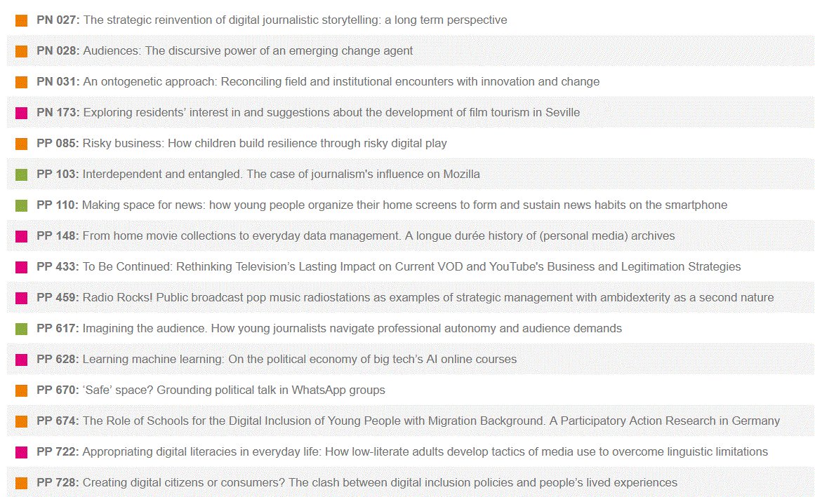 16 papers from <a href="/univgroningen/">University of Groningen</a> Centre for Media and Journalism Studies colleagues will be presented at #ECREA2022. Check them out and get in touch with them if you wanna learn more. Especially with our PhD students - for most of them it's one of their first physical conferences