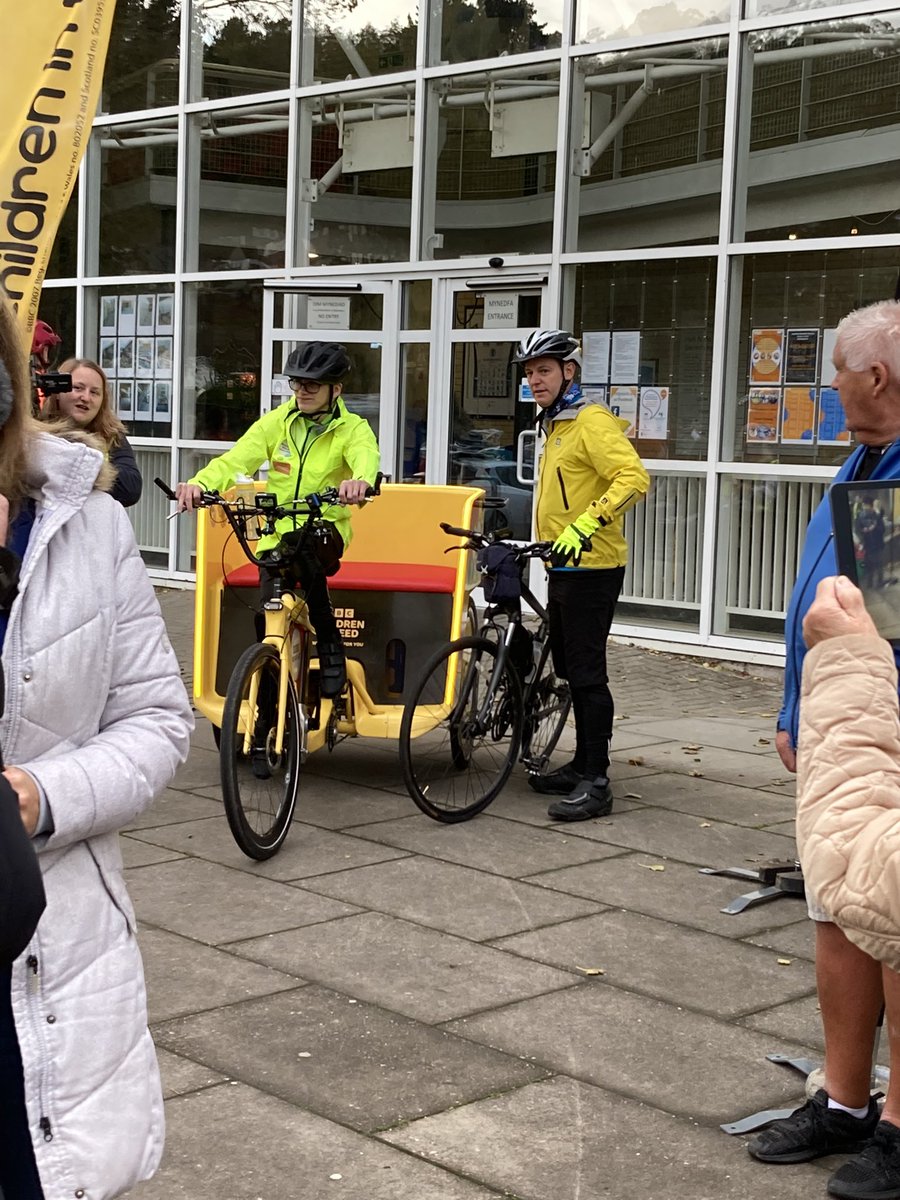 Exciting day today in Aberystwyth #hyweldda #childreninneed