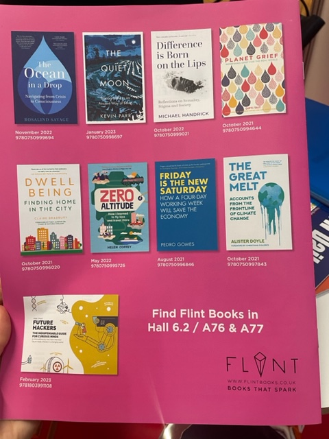 And we're off 💫 

Discover the beautiful Flint list in @TheBookseller and then come see us (Hall 6.2 / A76 & A77) at Frankfurt Book Fair, which kicks off today ❤️📚  

#FrankfurtBookFair #FBF22 #Frankfurt #FrankfurterBuchmesse #Books