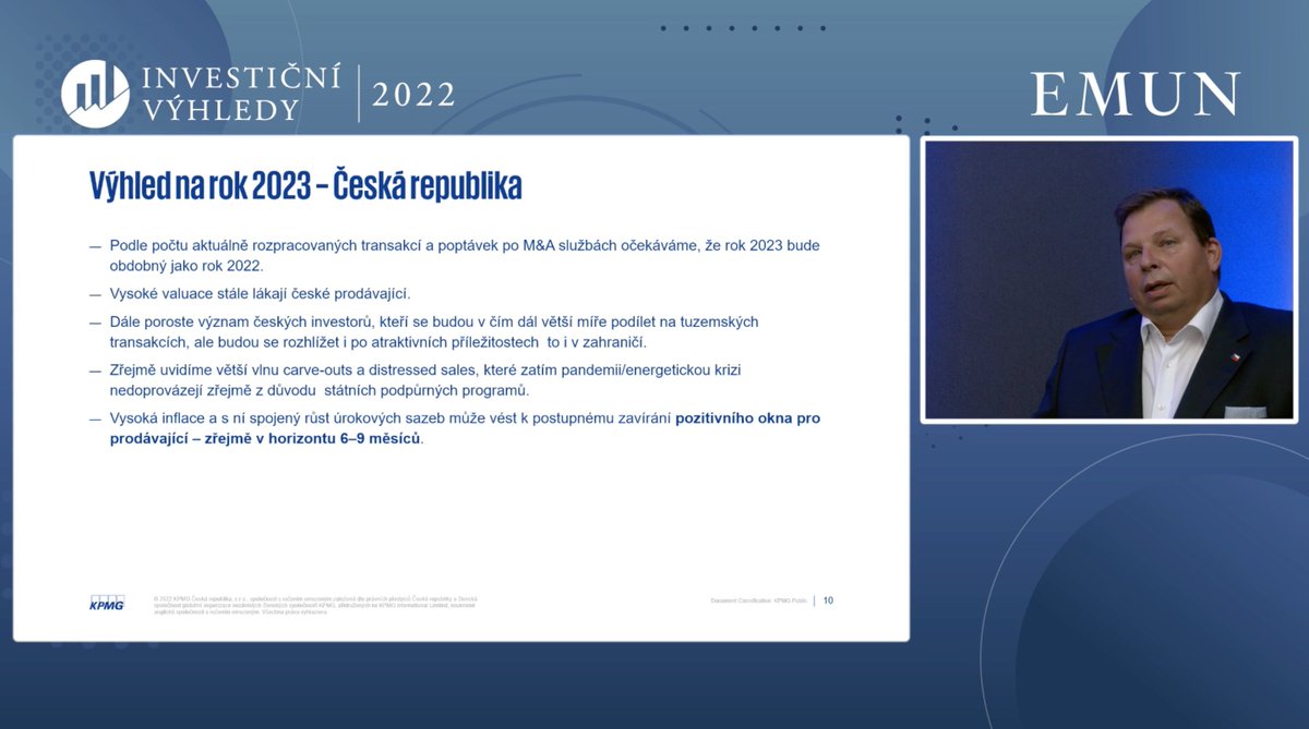 Význam českých investorů nadále roste, uvádí Igor Mesenský z <a href="/KPMG_CZ/">KPMG Česká republika</a> 👇