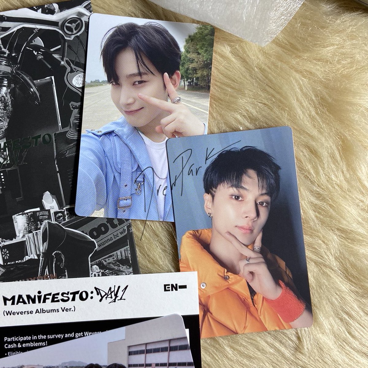 wts lfb enhypen ph

manifesto day 1 weverse version
sunoo jay 
220 each
200 each if payo

dop: negotiable
loc: dvo region
mop: gcash
mod: jnt