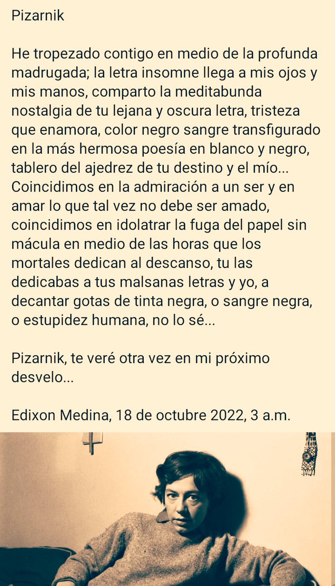 #Pizarnik #TuPoesia #TuPoesía #poesia #poetuitpy #Poetuit #PoetaUrbano #poema #poemas #AnónimoErrante #SocioPoetas #SocioVersos