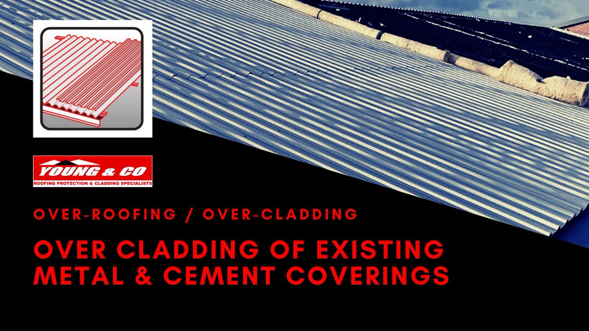 YoungCoRoofing's tweet photo. We supply & install Over-Roofing & Over-Cladding Systems - Over cladding of existing metal & cement coverings to both roof & wall applications #CommercialRoofing #IndustrialRoofing #Wallcladding #Wallcladdingrefurbishment https://t.co/lTKkorkTH2