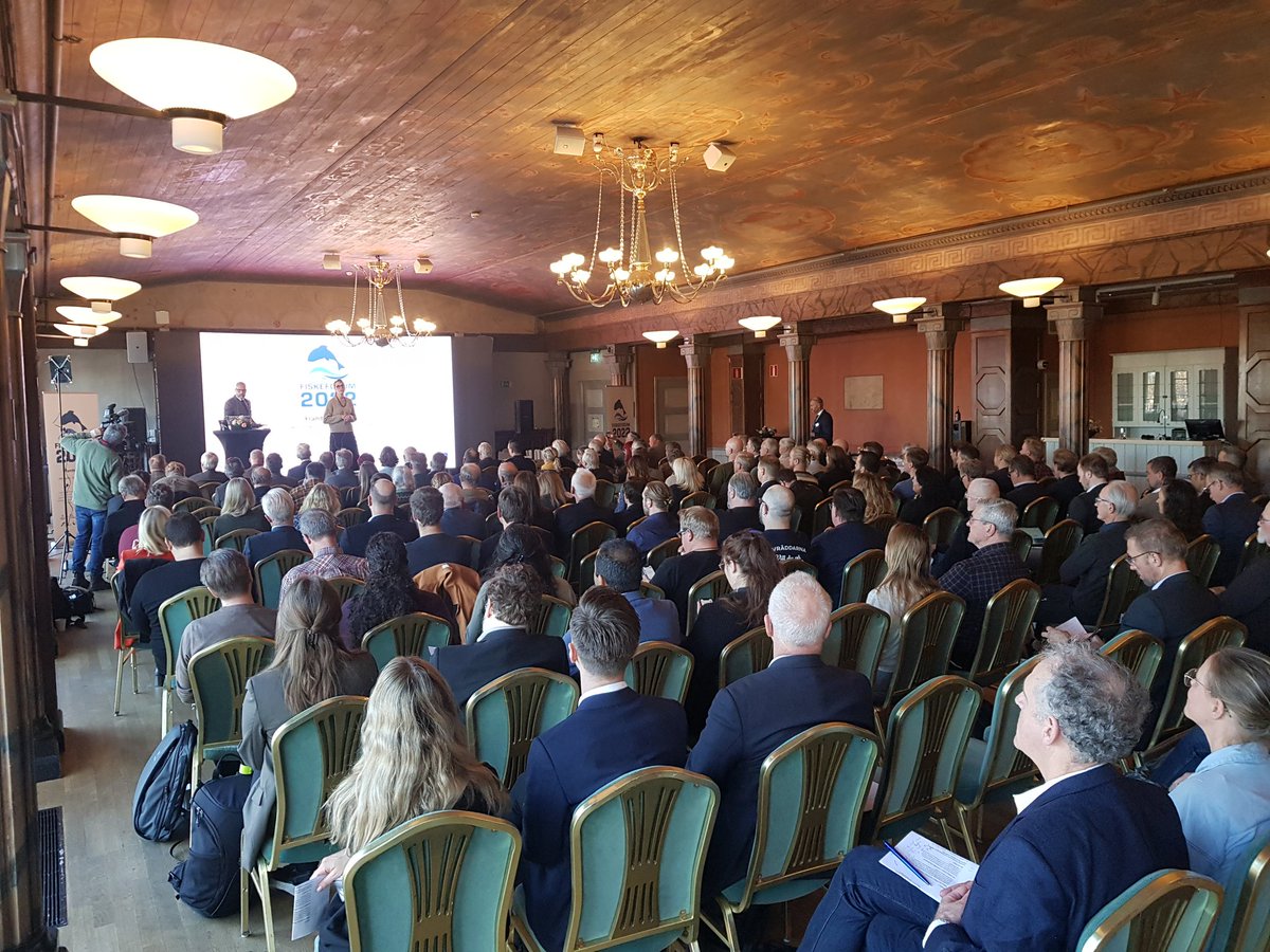 JanIsakson's tweet photo. Christina Nordin, @Jordbruksverket, starting a very well attended #FiskeForum2022. https://t.co/OTTHEcmu3O