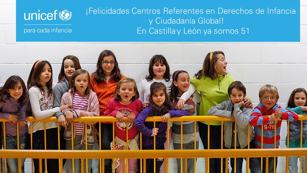 .<a href="/unicef_es/">UNICEF España</a> reconoce a 149 centros como referentes en educación en derechos de infancia. 51 están en #CastillayLeón ¡Muchas felicidades!
#infanciacyl
