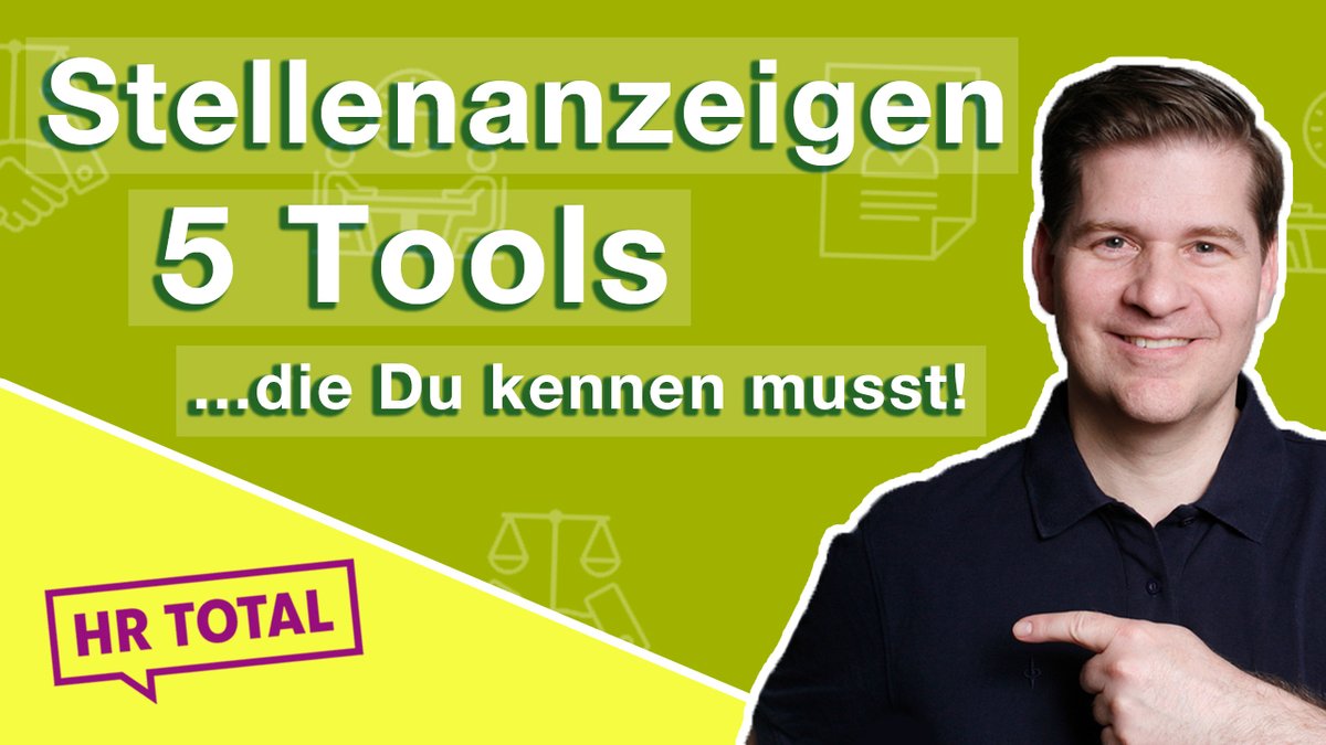 Neues #HR Total Video: Fünf Top-Recruiting-Tools für noch bessere #Stellenanzeigen. Egal ob Jobtitel- oder Sprachcode-Check, hier kommen alle auf ihre Kosten. Must see! #Recruiting #Personalmarketing youtube.com/watch?v=GoGooD…