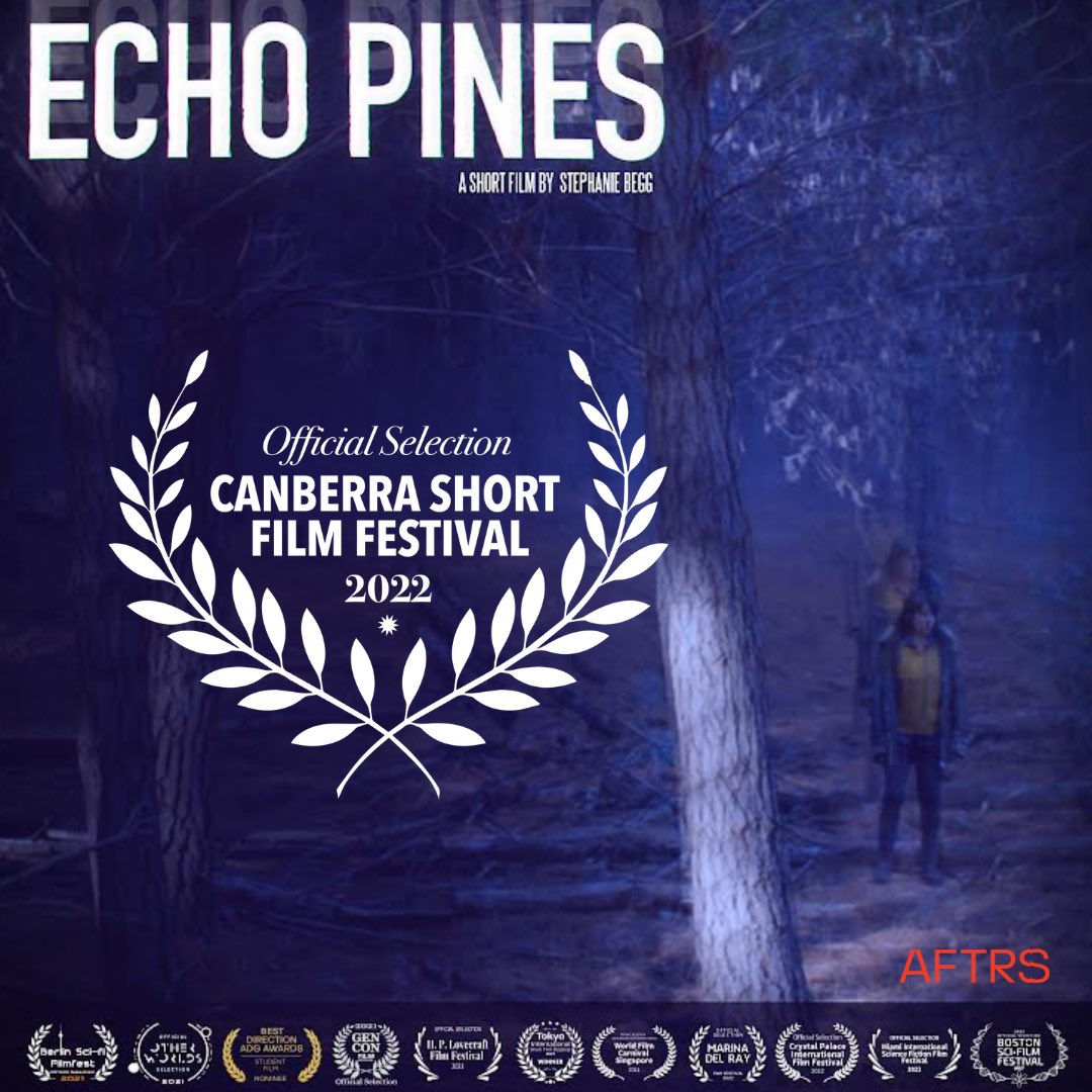MissMackFilms's tweet image. Delighted 3 of my films, all made at @aftrs, will screen at Canberra Short Film Festival in November. This will be world premiere screenings for both Hermit &amp;amp; Hitting Partner &amp;amp; an Aussie premiere for Echo Pines premiering where it filmed @CnbShrtFilmFest csff.com.au