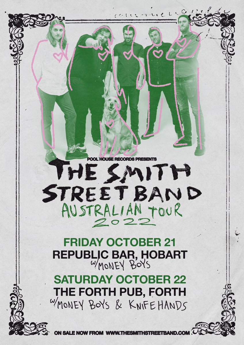 Check out <a href="/smithstband/">The Smith Street Band</a> play #Hobart and #Forth