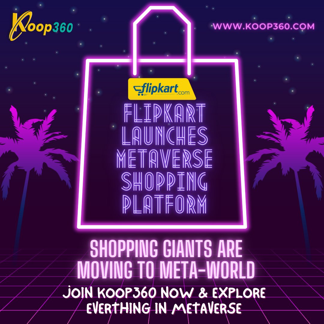 KOOP360's tweet photo. π
π₯π’π©π€ππ«π has announced a metaverse-based shopping platform called π
π₯π’π©π―ππ«π¬π, in partnership with decentralised music and entertainment firm ππππ.
#flipkart #flipverse #flipkartmetaverse #shoppingplatform #Metaverse #NFT #web3 #futuretechnology #KOOP360 https://t.co/9jhDf2BB9j