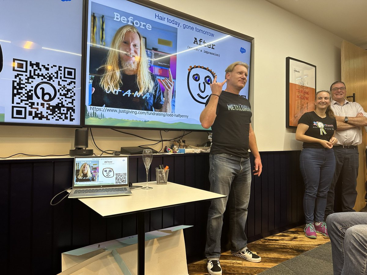 And <a href="/SalesforceSilv1/">SalesforceSilvia</a> &amp; <a href="/NSombu/">Nathaniel Sombu</a> rounded the evening off with their ‘Be kind to your future admin self’ presentation. The worthy <a href="/SalesforceSilv1/">SalesforceSilvia</a> also was surprised to receive the @LAUGtweets community award! Great evening all round and can’t wait for the next!