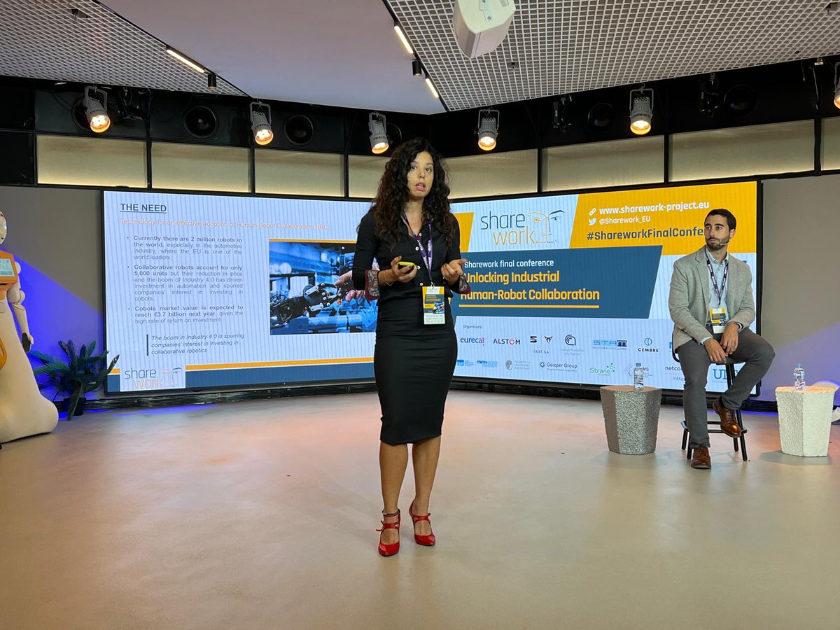 Sharework_EU's tweet photo. Simona Neri, #Sharework project coordinator and Nestor Garcia (@nestorgh91), technical coordinator, start the event by presenting the main results of the project in the opening plenary of the #ShareworkFinalConference
🔴 https://t.co/4eu4GCVdsF https://t.co/JPVwzFwktt