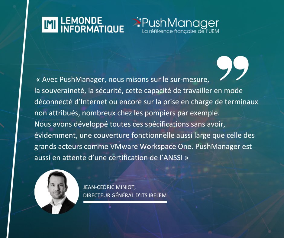 IBELEM_News's tweet photo. [#news] On parle de nous dans le Monde de l'Informatique ! 💻📝
Notre solution française, PushManager, est citée plusieurs fois dans différents articles du Monde de l'Informatique.🌟
Découvrez l'article en cliquant ici 👇

https://t.co/g1Jn5LbPQV https://t.co/4i7uWKHjRP
