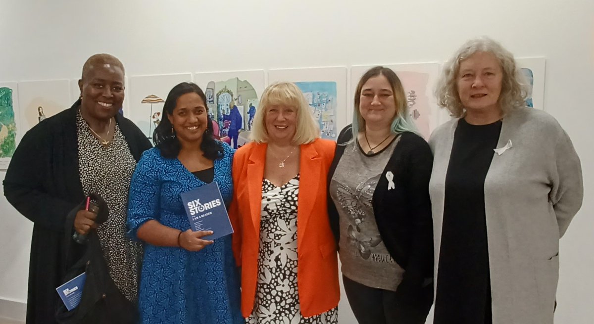 We enjoyed attending the @NottsLibraries I Am A Reader launch of Six Stories and meeting our author @mahsudasnaith plus illustrator @1badlamb it has been a lovely project to be part of, thank you.