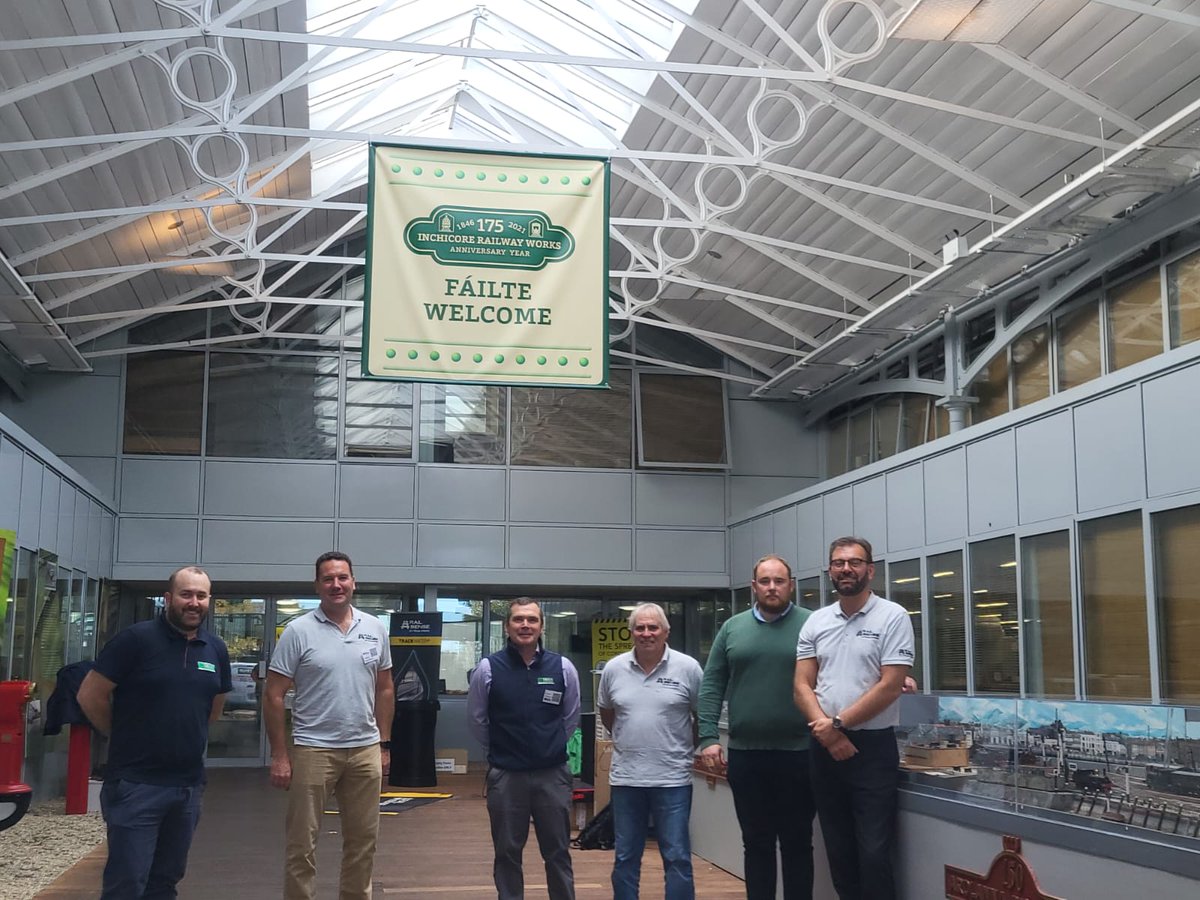 Rail_Sense's tweet photo. RailSense and TRIUR Construction at the historic Inchicore railway works @IrishRail, spreading the word about our new IoT technologies. Big thanks to TRIUR for organising the event!
#RailSense #iotsolutions #Voidsense #BuckleSense #MultiSense #TempSense #TrackWater https://t.co/DtfuT2tlmQ