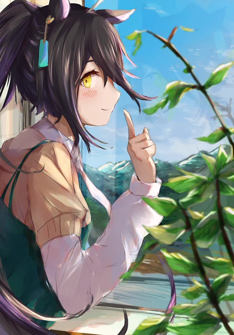 ウマさんぽ、もっとカフェと一緒に色んな所に行きたいよ… #ウマ娘 