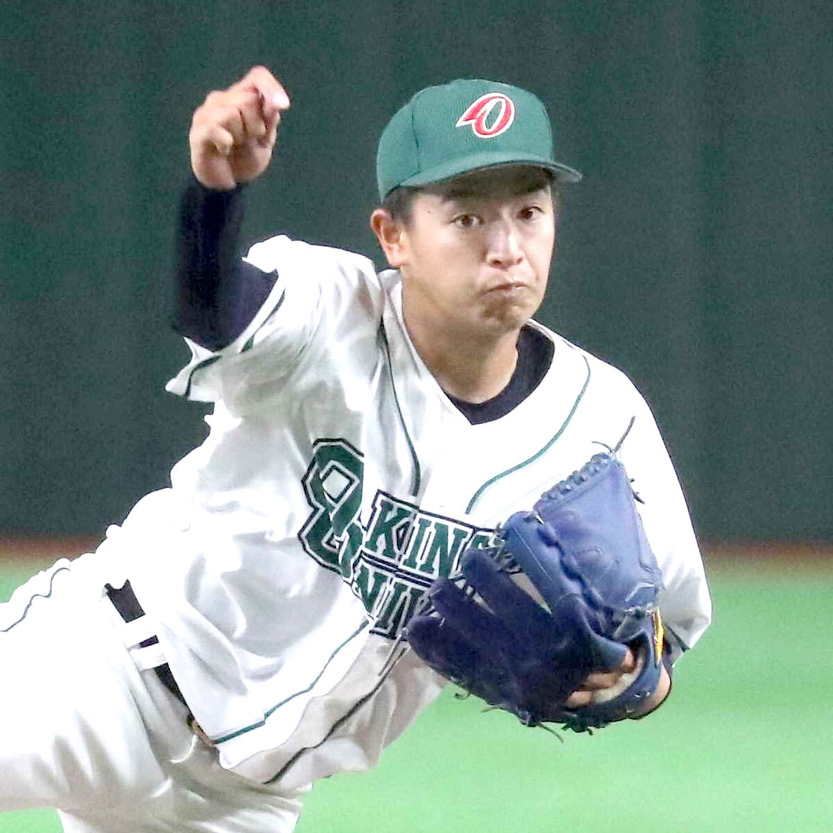 hochi_npb's tweet photo. 【 #中日 】1位指名を公表！沖縄大・仲地礼亜　立浪監督明言「中日長く背負う」読谷村出身の151キロ右腕 https://t.co/7Lr01h0ZmP #中日ドラゴンズ #dragons #baseball https://t.co/0x0PZPIn1E
