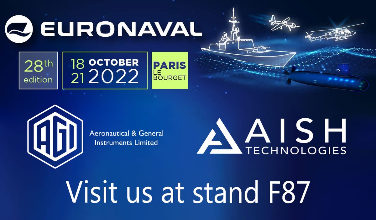 AGILtd_UK's tweet photo. Are you attending @SalonEuronaval 2022 this week? Why not visit us at our stand, number F87? 

It will be our pleasure to see you and share our latest news with you.

See you there! https://t.co/M3GV8X5xMx