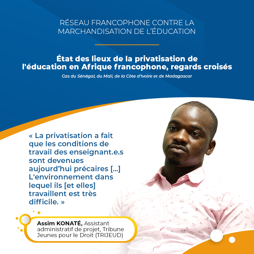 La privatisation impacte négativement les conditions de travail des enseignants, premiers acteurs de l’éducation, au #Mali 🇲🇱.

Pour en savoir plus ➡️ gi-escr.org/publications/t…

#NeVendezPasLÉducation #DroitÀLÉducation
