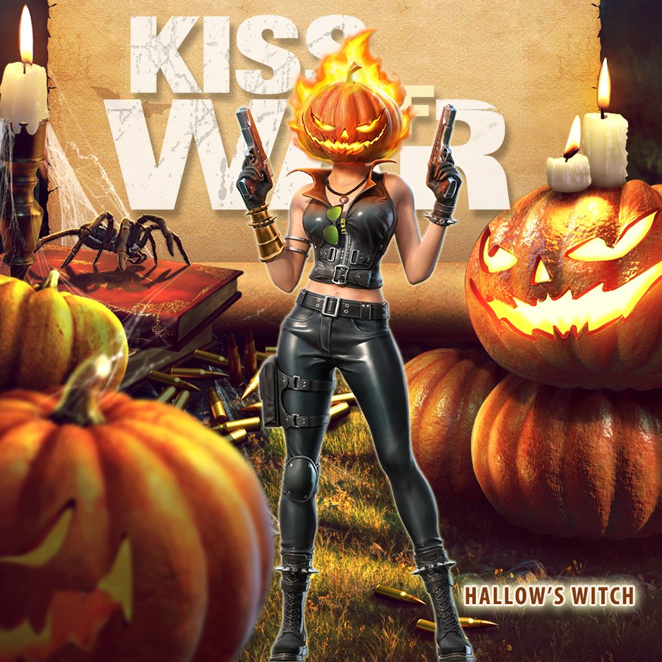 KissOfWarOnline's tweet photo. Dear commanders,
Happy Halloween😆
#halloween2022 
#havefun 
#KissOfWar https://t.co/j3hUKlwhcG