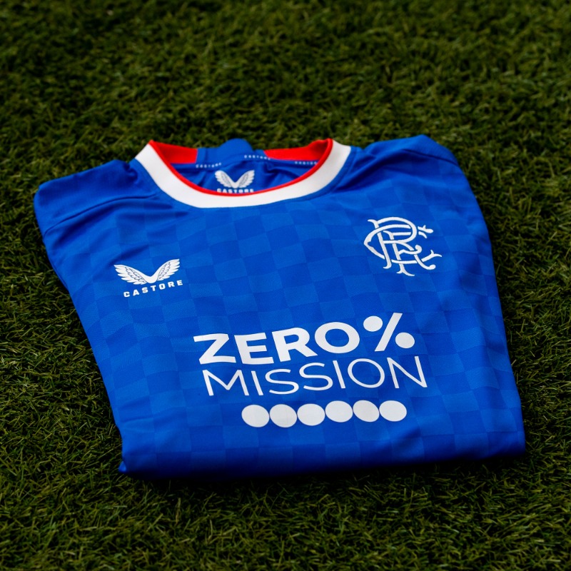 RangersFC's tweet photo. #RangersFC will wear shirts with unique 'Zero % Mission' branding during tonight's game, as part of our partnership with club sponsor @KindredGroup.

All the info 👇 | #SaferGamblingWeek #SGWeek22