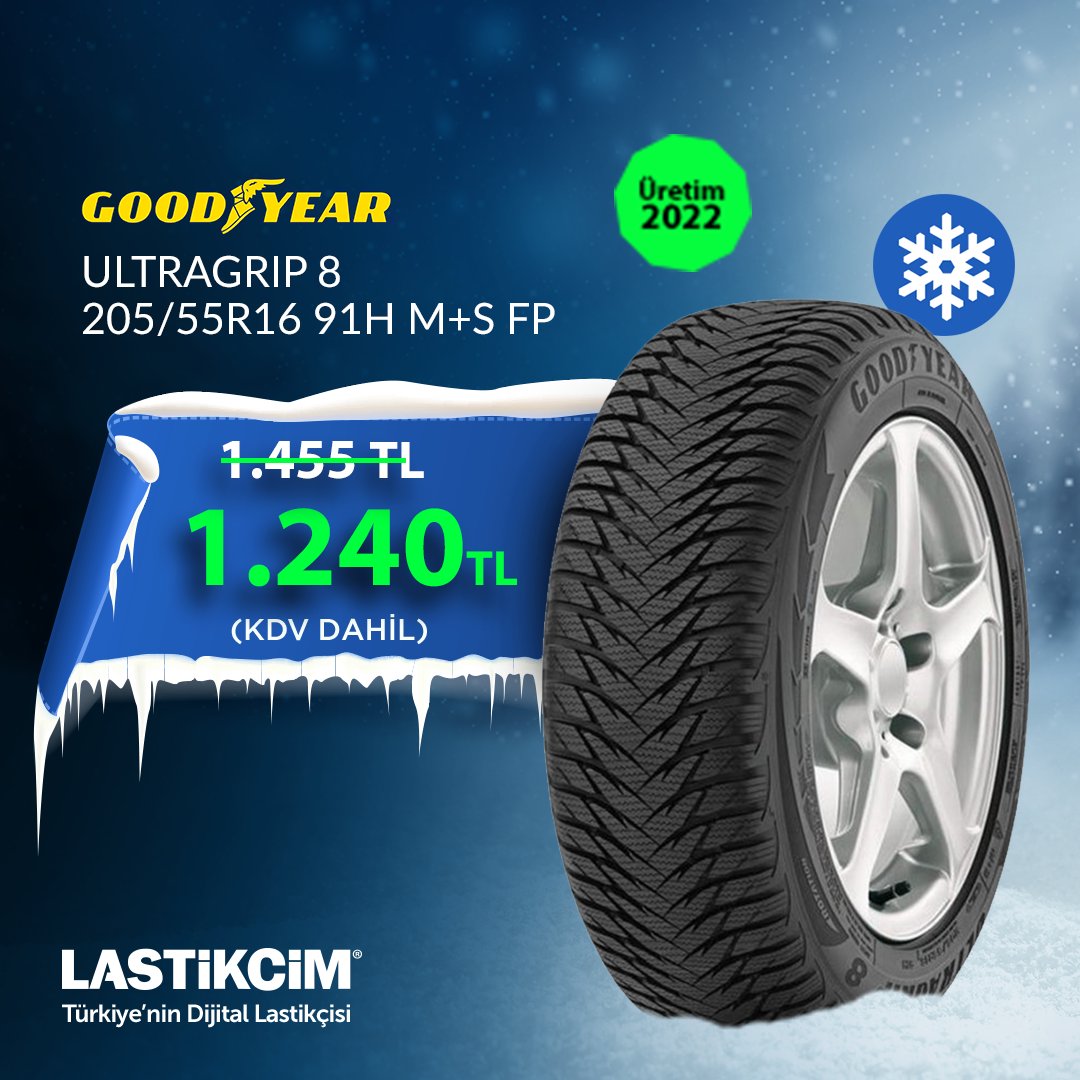 Lastikcim's tweet photo. Goodyear UltraGrip 8 205/55R16 91H M+S FP Kış lastiği Lastikcim'de sadece 1.240 TL! Ücretsiz kargo ve 8 taksit fırsatıyla satın almak için: https://t.co/r4SU2Wn1GF
#Lastikcim #TürkiyeninDijitalLastikcisi #KışLastiği #Kış #Goodyear #UltraGrip #İndirim #Lastik #Cars #Araç https://t.co/0RNiLbkubG