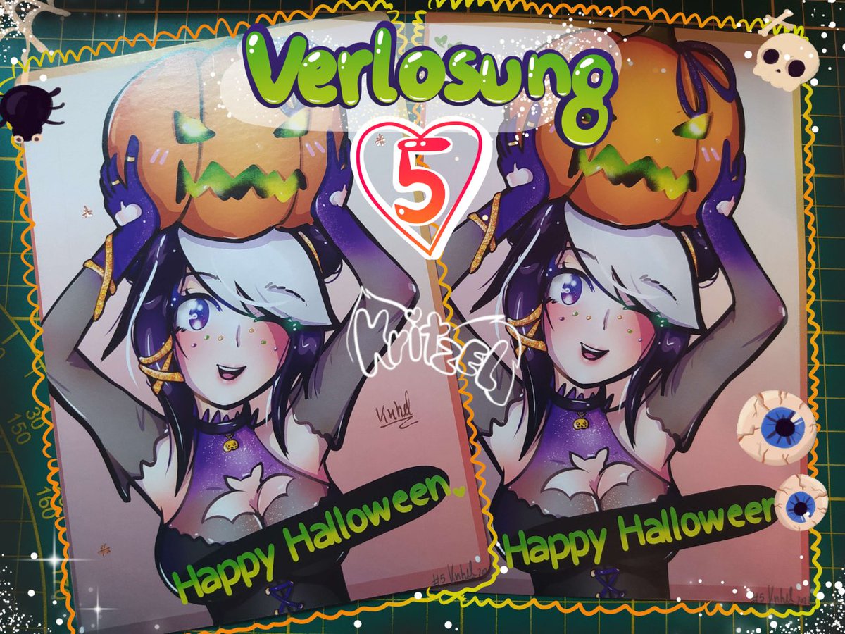 ❤️Postkarten #Verlosung | 19.10 - 31.10❤️

Verlost werden 5 #Halloween Postkarten :3

Ab 30 RT´s kommen 5 dazu. 
Ab 50 RTs werden 5 extra Karten, im darauf folgenden Stream, verlost.✨

Zum mit machen:
~ RT
~ Like
~ Folgen

Macht gerne mit!💕

#GERVtuber #Raffle #Vtuber