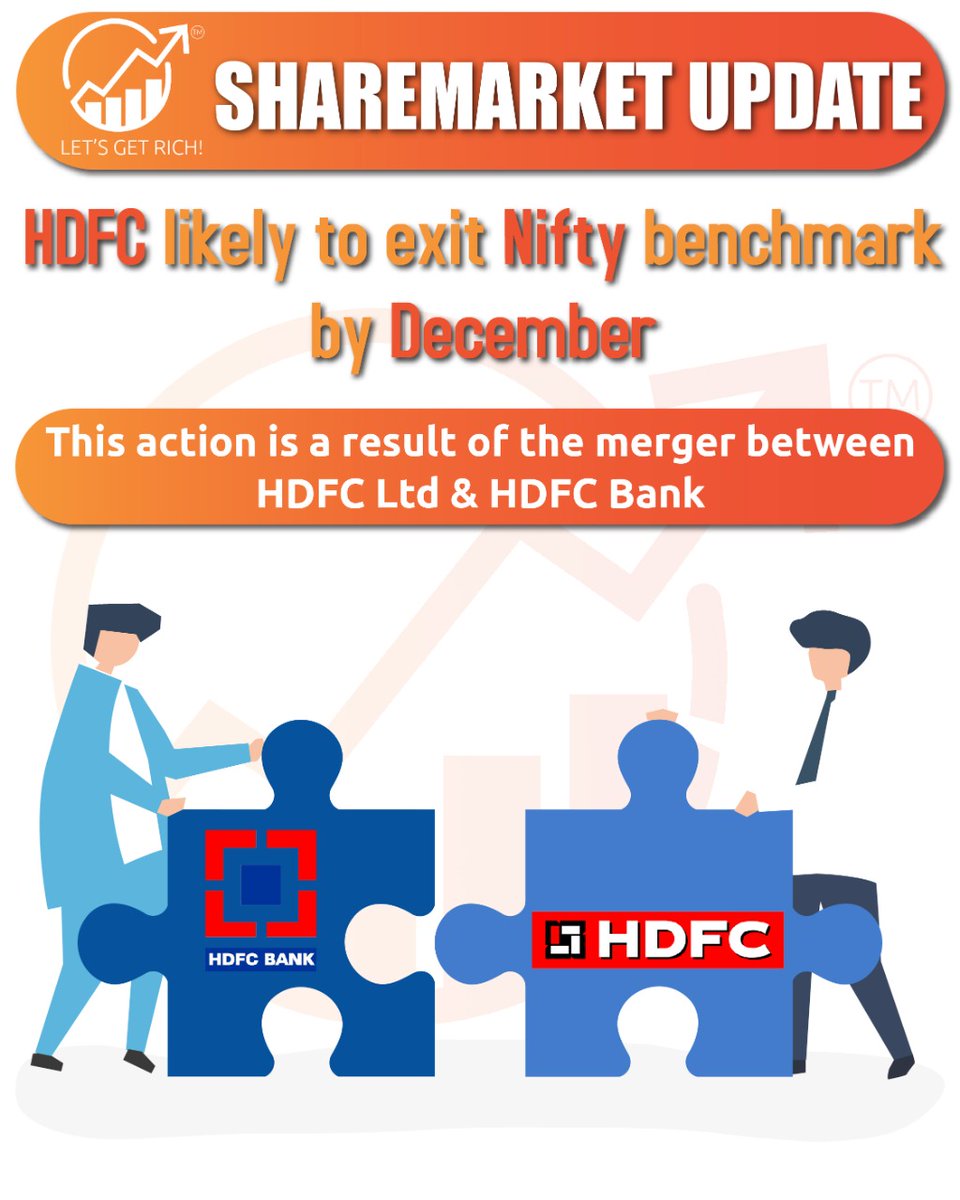 smvvedu's tweet photo. The weightage of HDFC is 5.5% in Nifty and once sold, will yield passive funds worth $1.5 bn.
.
.
#niftyfifty #nifty50 #niftyfiftys #niftytips #nifty50stocks #hdfc #hdfcbank #hdfclife #hdfcfinance #stockmarketnews #stockmarketinvesting #stockmarketindia #tradingstocks https://t.co/ezFtVuzqkG