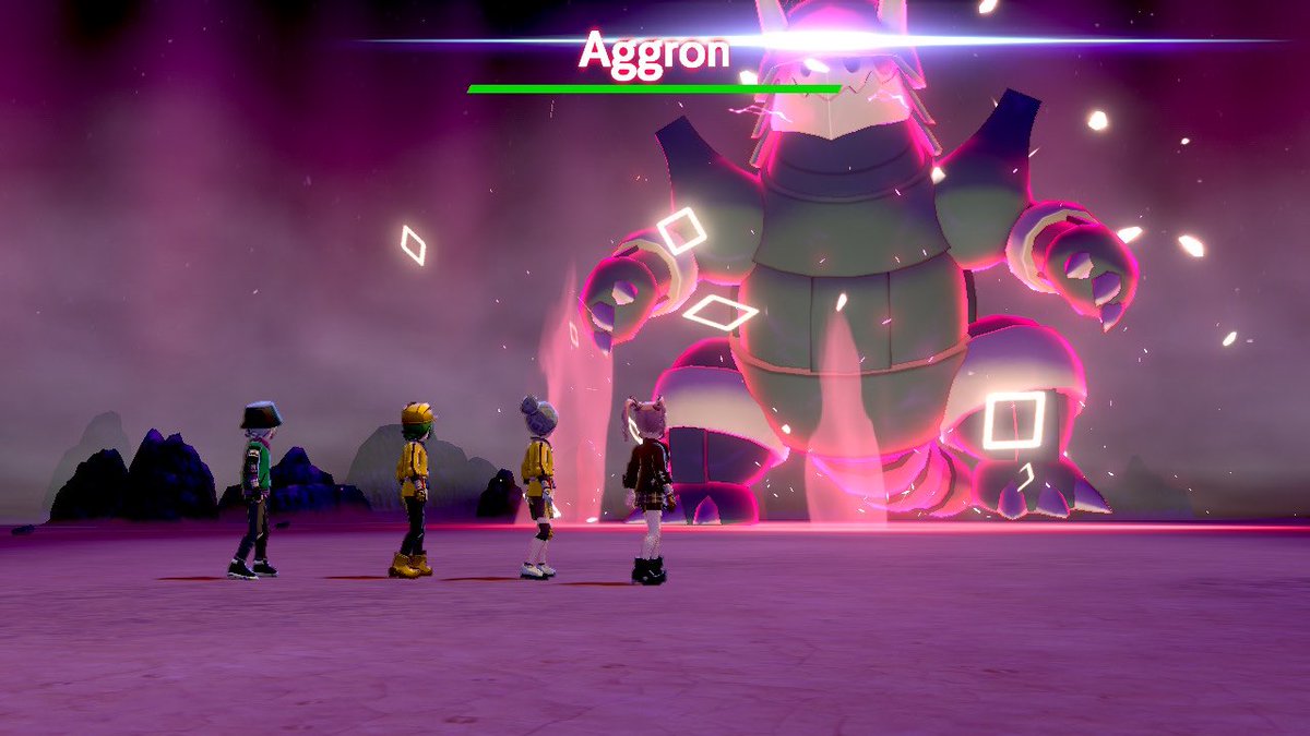 KyroTrexx's tweet photo. #shinyden hunting before Scarlet &amp; Violet. First Shiny Aggron raid let’s go #PokemonSwordShield #shinyhunt #ShinyPokemon #pokemon https://t.co/fzJVrQHYNi