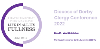 Joining clergy @DioceseofDerby Conference today. Focusing on Jesus’ powerful words in John’s gospel, “I have come that they may have life in all its fullness.”