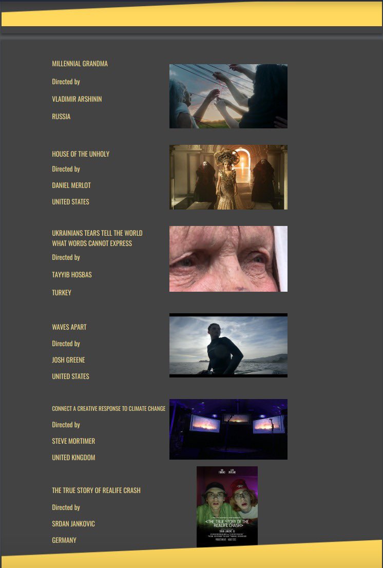 Ukrayna’da kaydettiğim “Savaşın Yaşlı Bıraktığı Gözler” adlı video, Doğu Avrupa Uluslararası Film Ödülleri’nde (EEIMA) ‘En İyi Belgesel’ dalında birinci seçilerek PLATİN ödülüne lâyık görüldü.
Seçici kurul ve destekleyen herkese minnet ve şükranla 💐