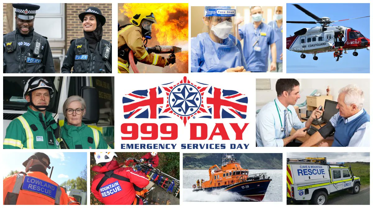 Today is #999Day and Mountain Rescue volunteers are proud to be among the two million or more people - paid and volunteers - who serve in the NHS and emergency services across the UK. Thank you to everyone for your continued support, marked today.