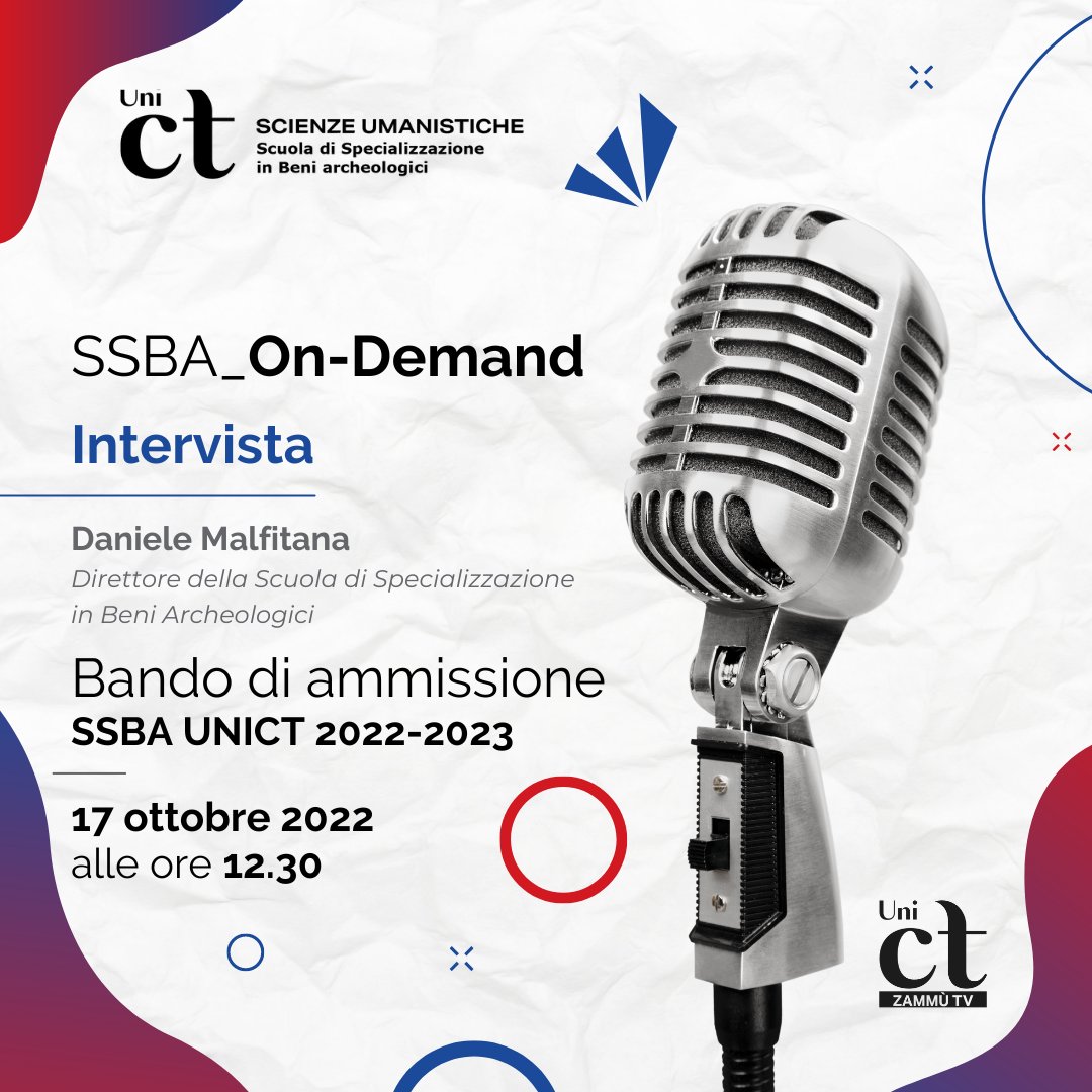 👉 Il direttore Daniele ai microfoni di Radio Zammù per illustrare il piano della Scuola in vista della prossima chiusura del Bando di ammissione per l'anno accademico 2022/2023!
Clicca e ascolta l'intervista ▶️ bit.ly/3gaNjDj
Deadline: 25/10/2022